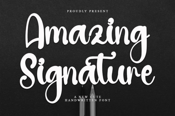 Amazing Signature: A Handwritten Font for Crafters