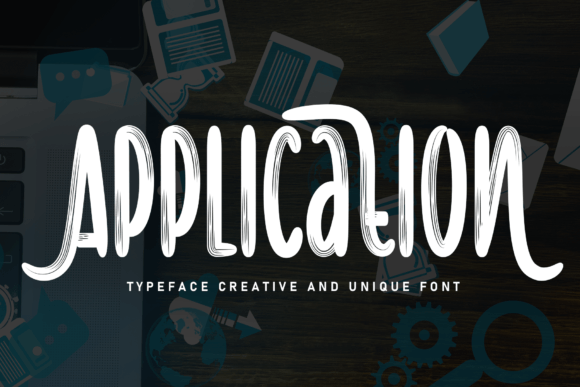 Application Font: A Friendly Handwritten Typeface for Digital Design