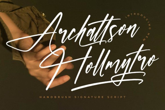 Archattson Hollmytro: The Elegant Script Font for Digital Engagement