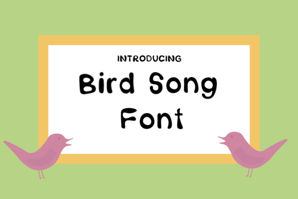 Bird Song: A Font for Stories That Want to Be Read