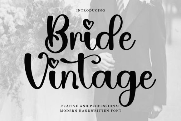 Bride Vintage: A Modern Handwritten Font for Digital Expression