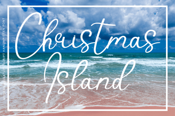 Christmas Island: A Sweet and Cursive Font for Your Crafts