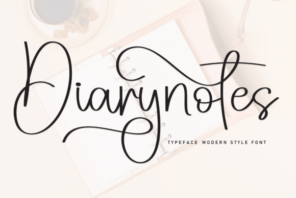 Diarynotes: The Friendly Script Font Your Brand Needs