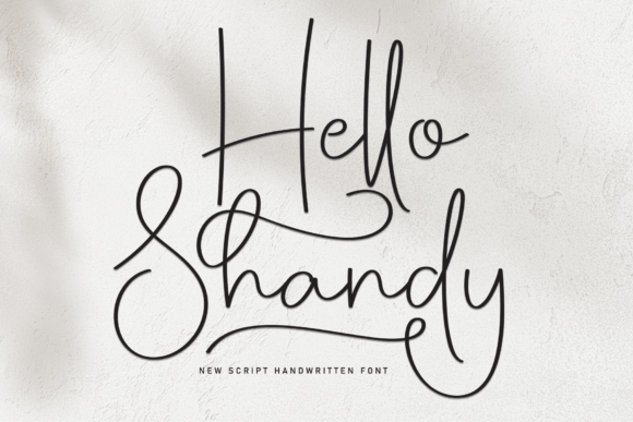 Hello Shandy: The Script Font Crafters Were Waiting For