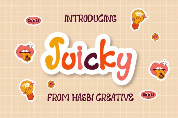 Juicky Retro Font: A Designer's Tool for Playful Branding