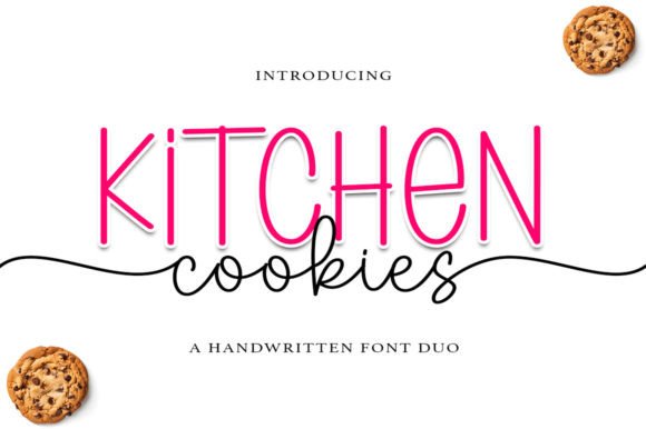Kitchen Cookies Duo: A Romantic Font Pair for Modern Marketers