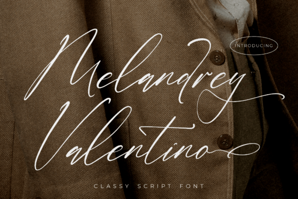 Melandrey Valentino: A Script Font for Editorial Mood and Readability