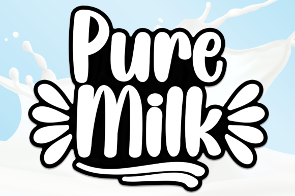 Pure Milk: A Friendly Font for Crafting Beautiful Products