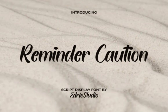 Reminder Caution: A Typeface for Editorial Mood and Refined Readability