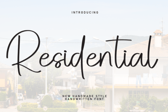 Residential: An Elegant Script Font for Your Business Branding