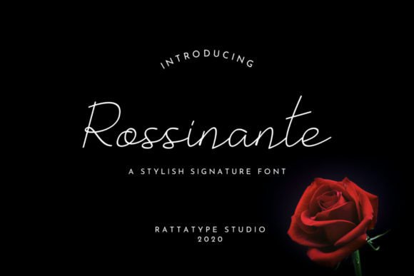 Rossinante: An Editorial Script Font for Elegant Content