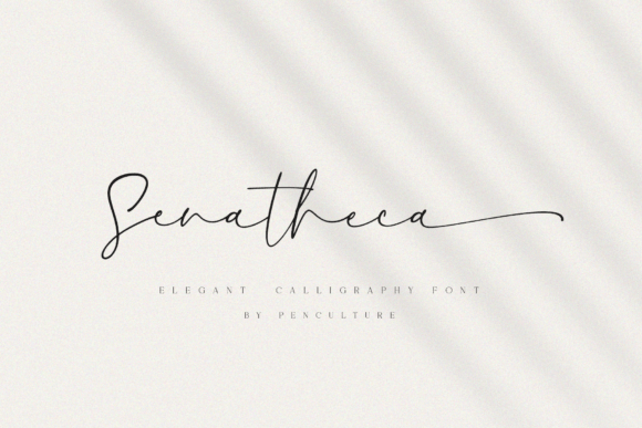 Senatheca: An Elegant Calligraphy Font for Modern Marketers