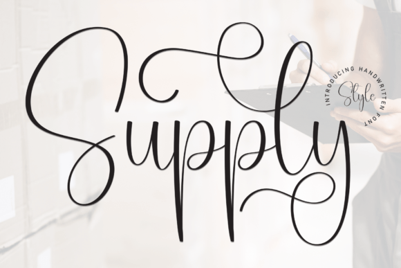 Supply: An Elegant Script Font for Modern Branding