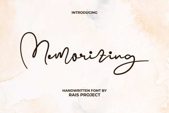 The Memorizing Font: A Stylish Script for Editorial Expression