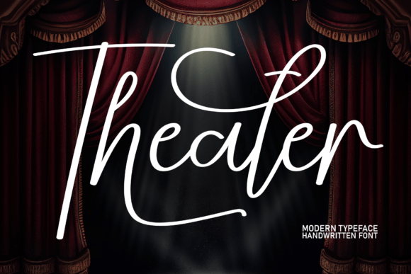 Theater Font: A Script Typeface for Modern Marketing Design