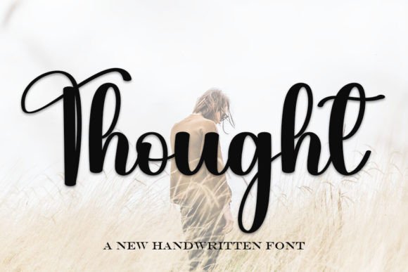 Thought: An Elegant Handwritten Font for Editorial Design